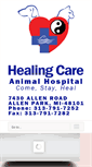 Mobile Screenshot of healingcareanimalhospital.com