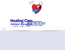 Tablet Screenshot of healingcareanimalhospital.com